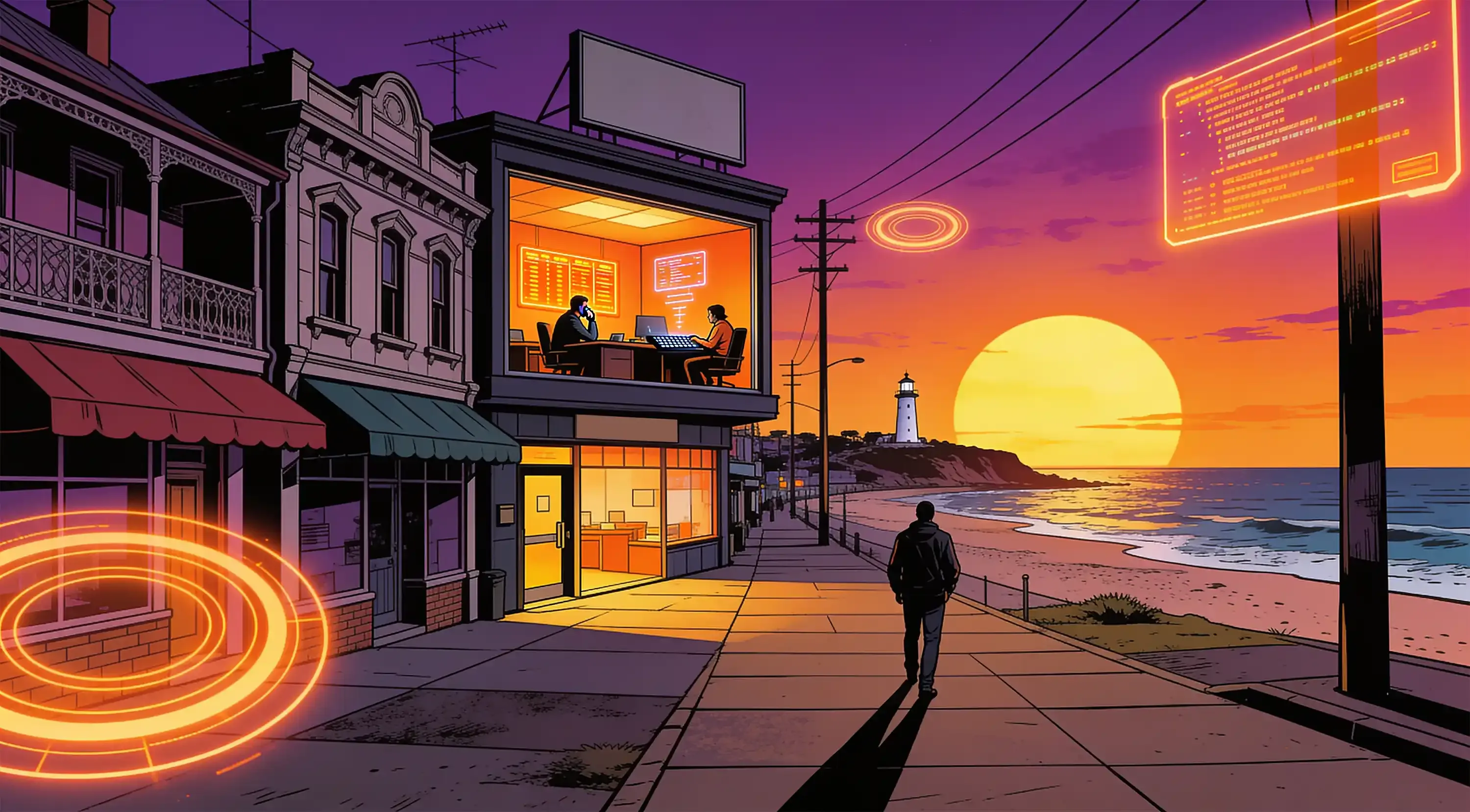 Placeholder artwork for the SEO agency explainer, to be replaced with the final illustration